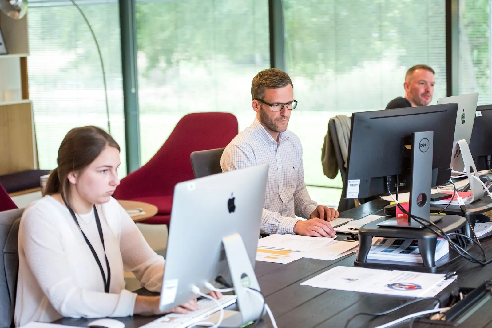 Ein Team bei der Arbeit